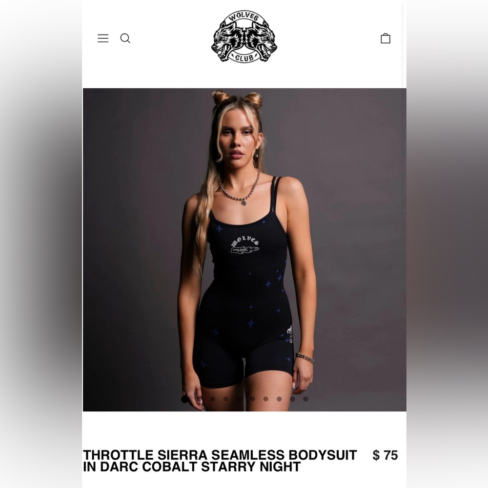 Darc Sport Throttle Sierra Seamless Bodysuit in Darc Cobalt Starry Night